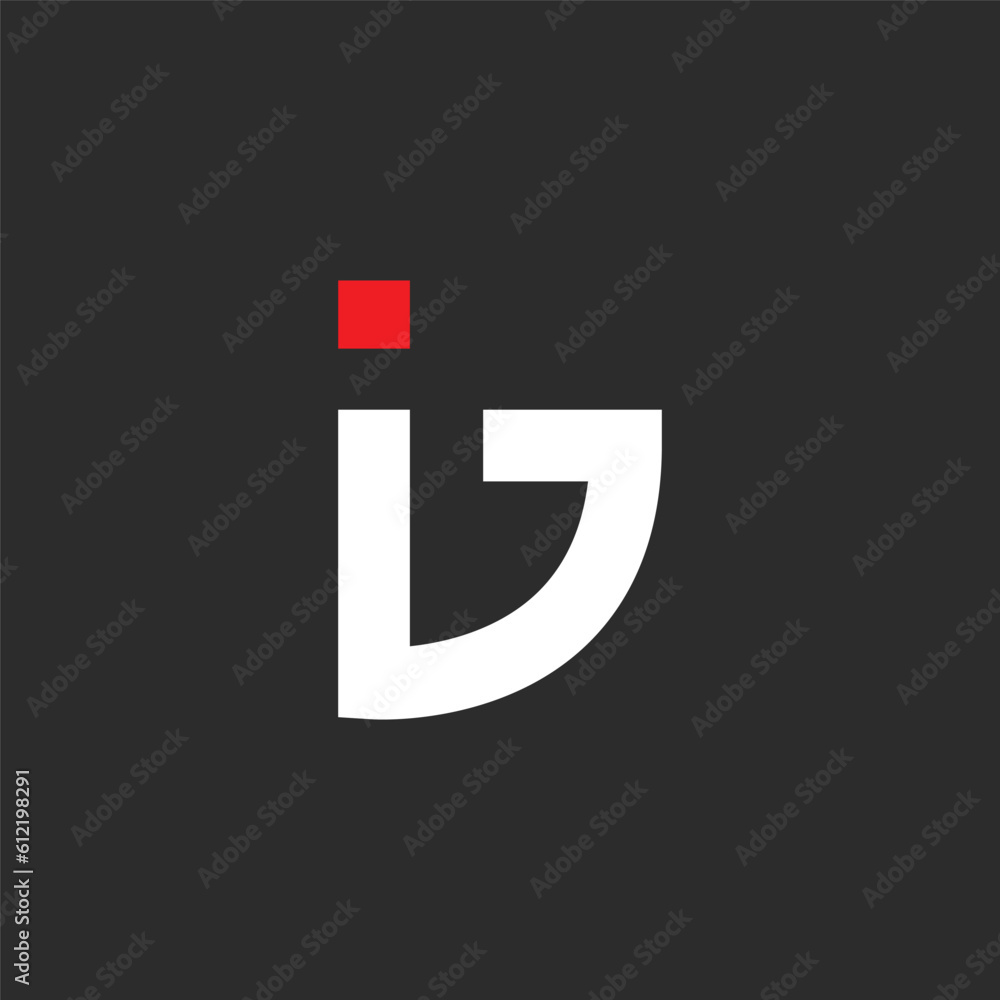 abstract ID and Ib letter icon vector concept design template abstract ID and Ib letter icon vector concept design template
