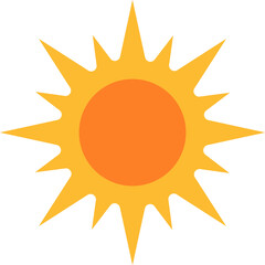 Sun icon for your web design, logo, UI. illustration