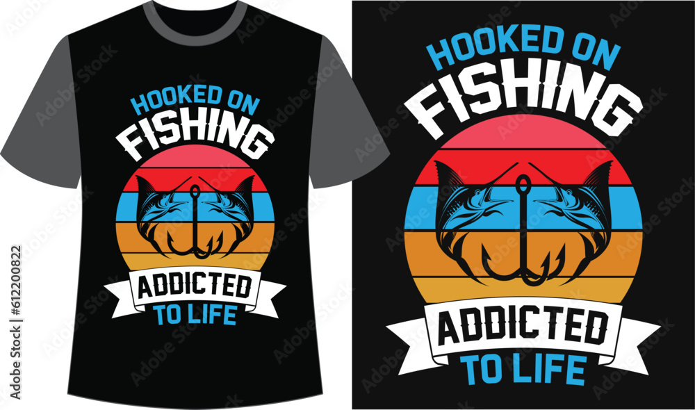 Fishing T-shirt Design Vector. Fishing Vector Graphics