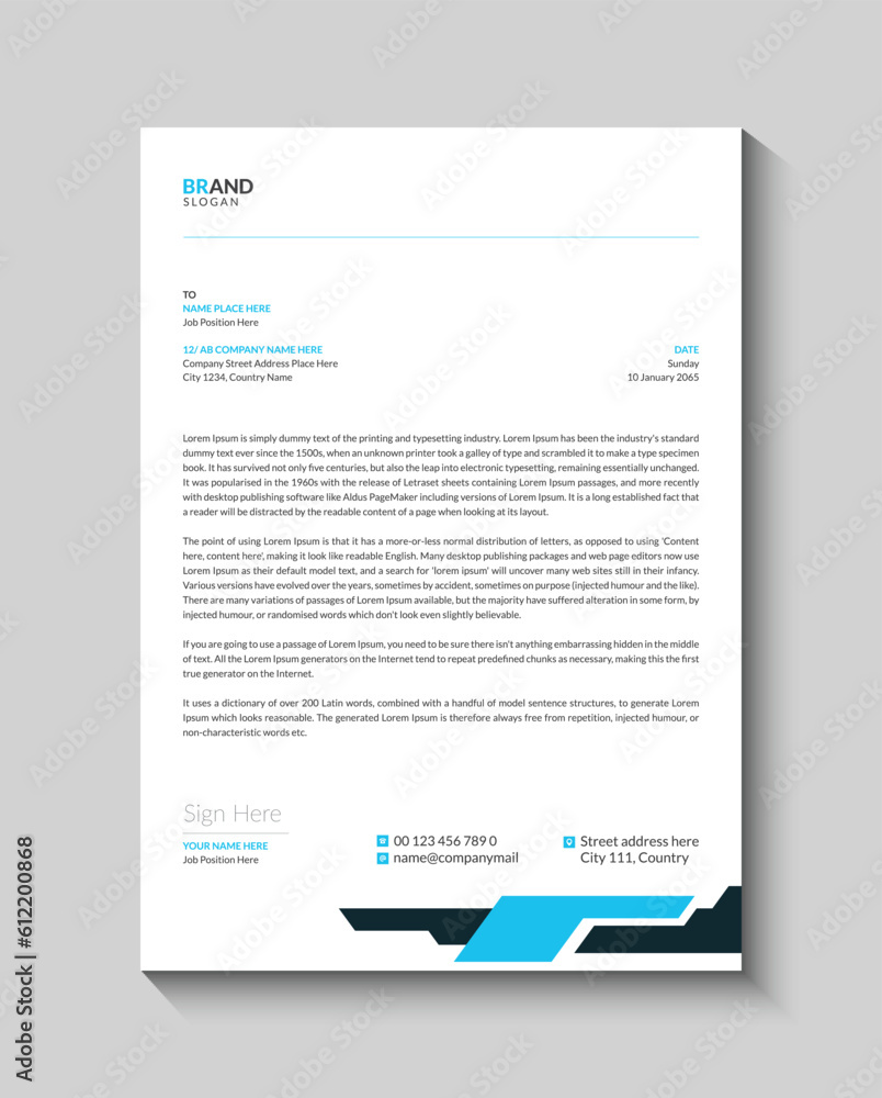 Letterhead design Letterhead design