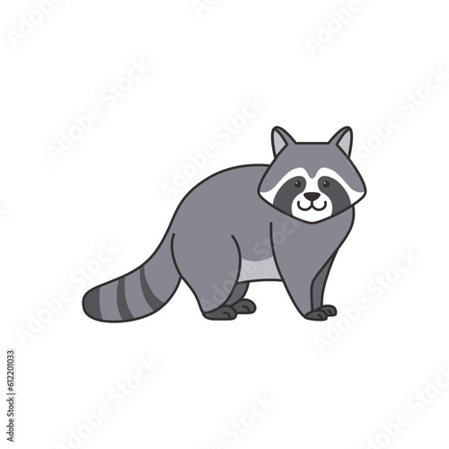 Raccoon icon on white background for graphic and web design. Simple vector sign. Internet concept symbol for website button or mobile app