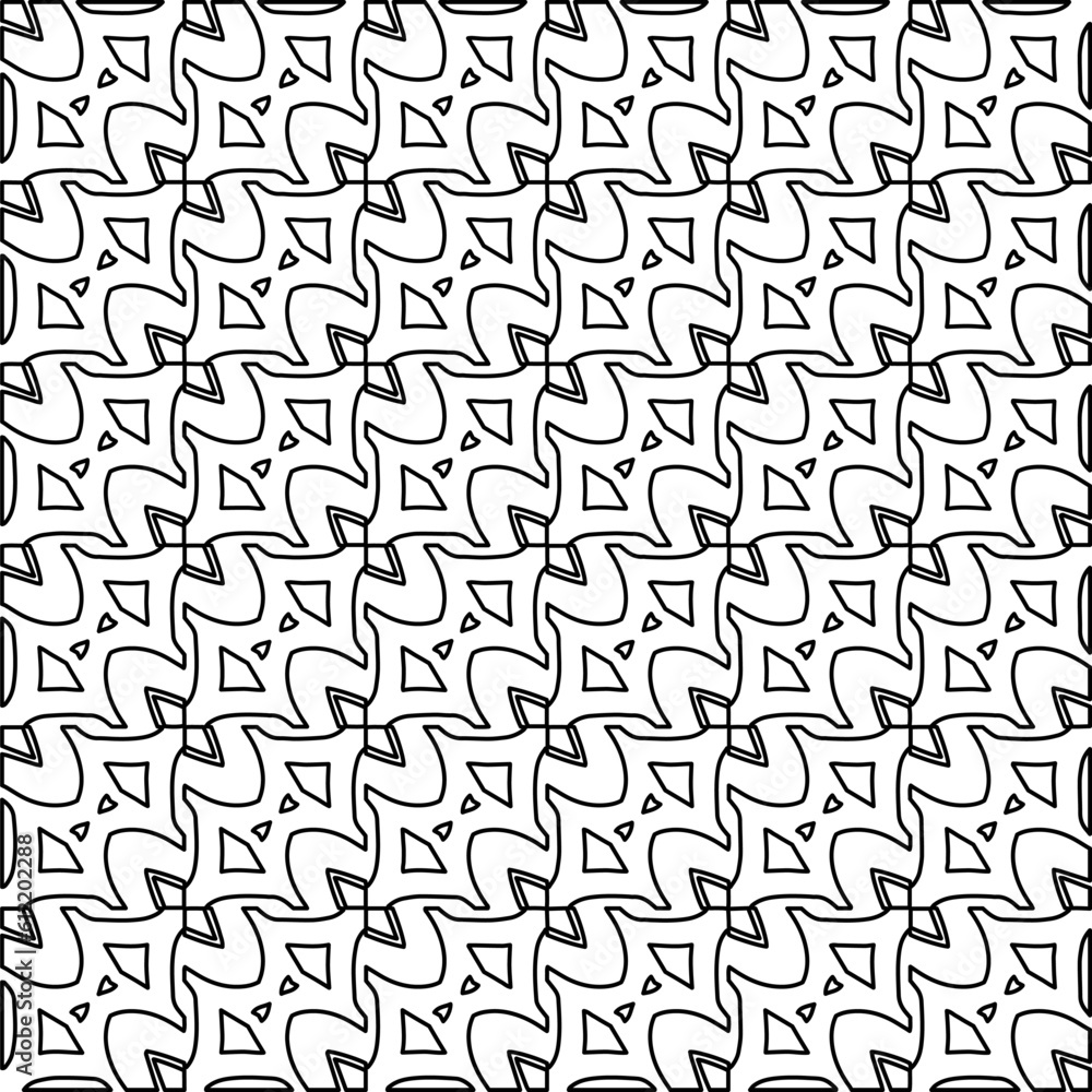 Stylish texture with figures from lines. Line art. Black and white pattern. Abstract background for web page, textures, card, poster, fabric, textile. Stylish texture with figures from lines. Line art. Black and white pattern. Abstract background for web page, textures, card, poster, fabric, textile.