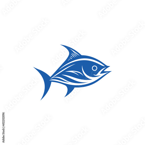 Fish logo design vector illustration