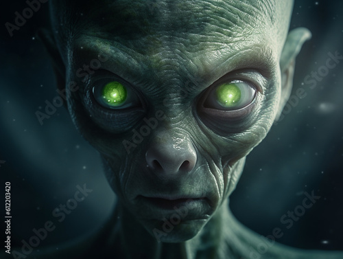 Green Alien AI generated © berkahjaya