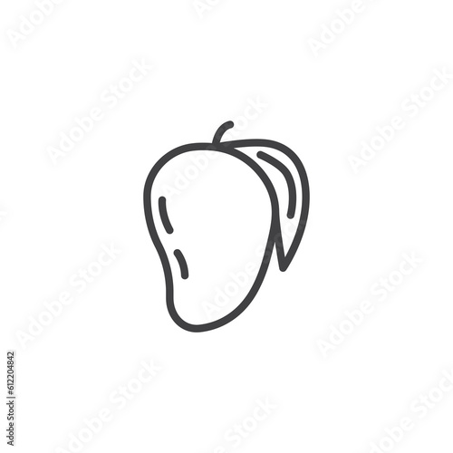 Mango fruit line icon