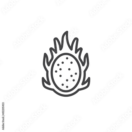 Dragonfruit line icon
