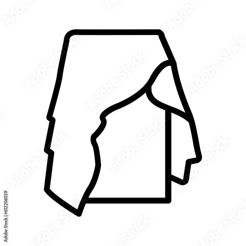 Black line icon for Unveil
