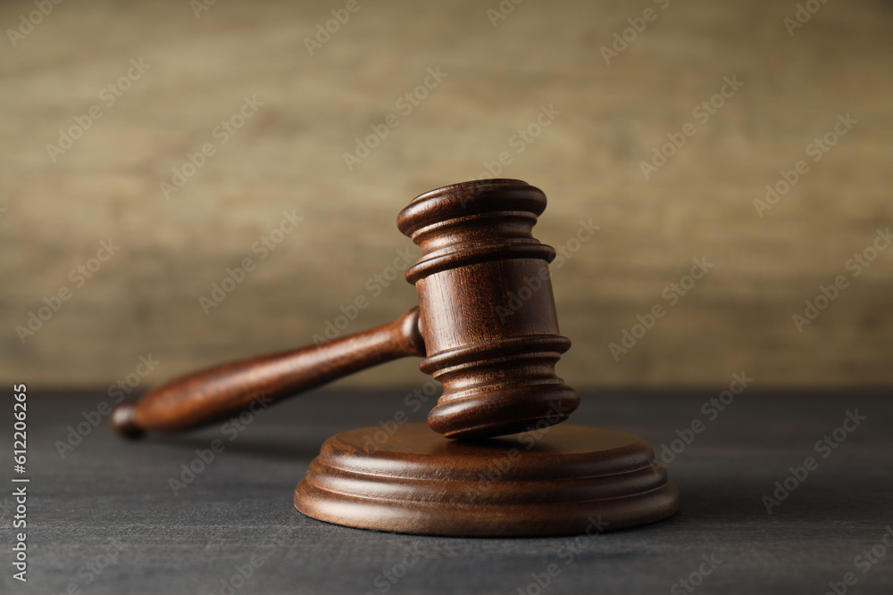 Concept of Auction, composition with wooden hammer Concept of Auction, composition with wooden hammer