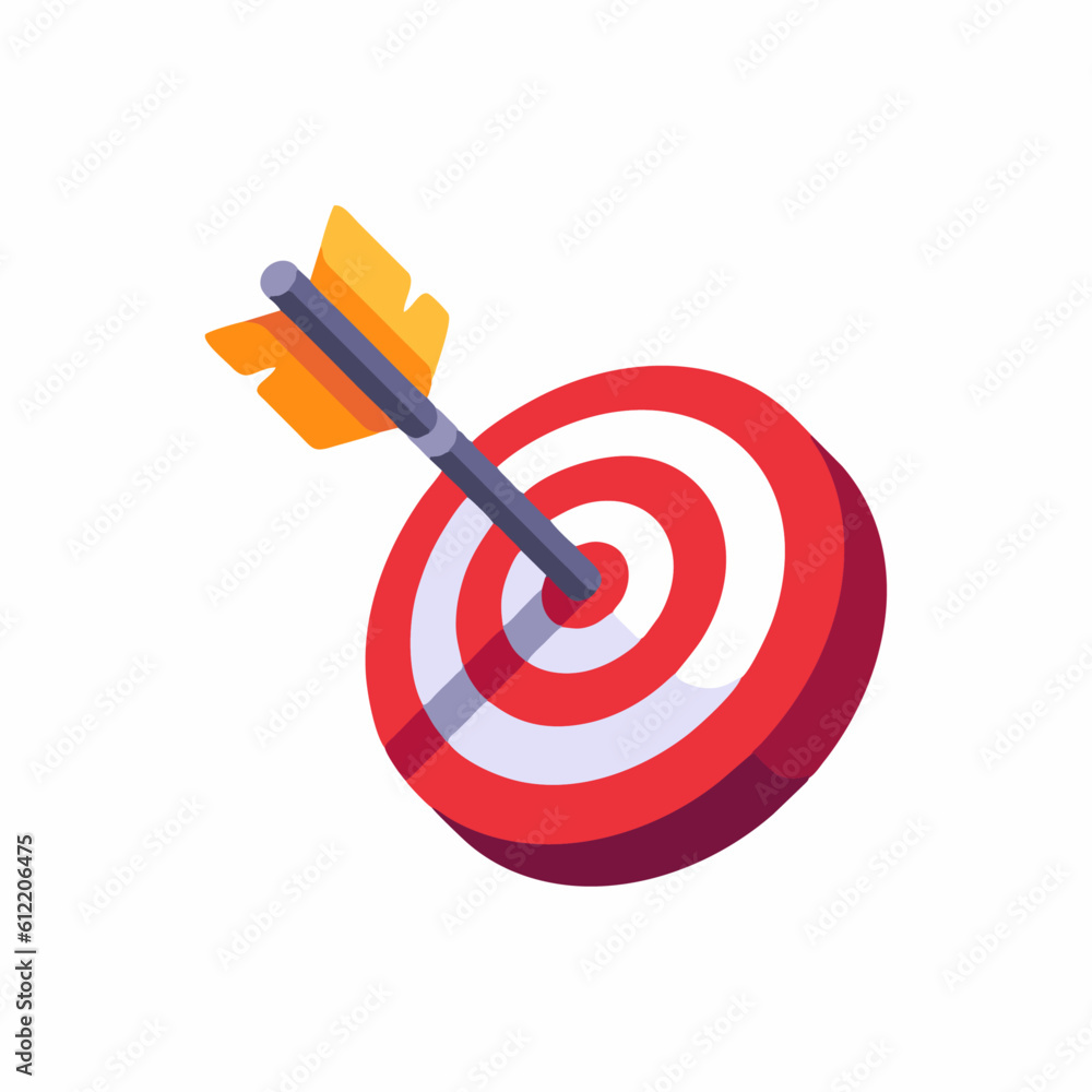 arrow target icon vector, bullseye and agility sport arrow target icon vector, bullseye and agility sport