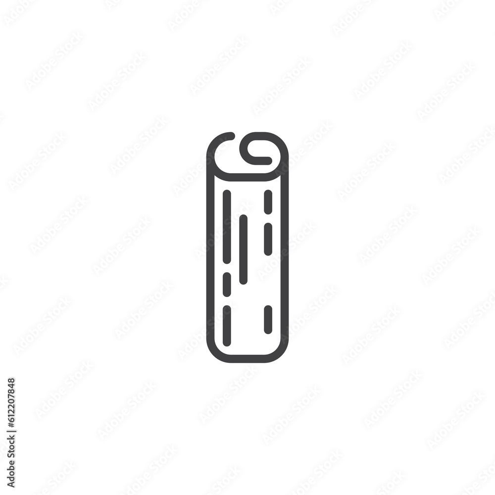 Cinnamon stick line icon Cinnamon stick line icon