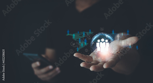 Photos Target customer, buyer persona, customer behavior concept