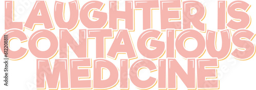 Contagious Medicine Lettering Vector Design