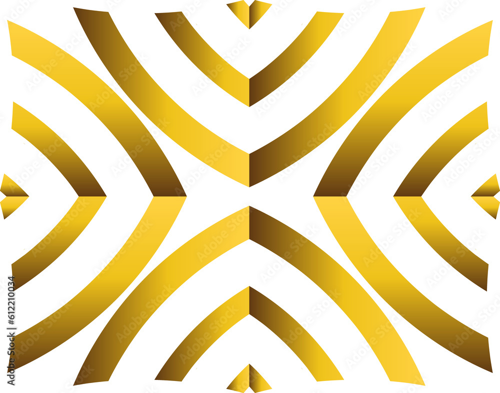 Obraz premium abstract gold floral design element