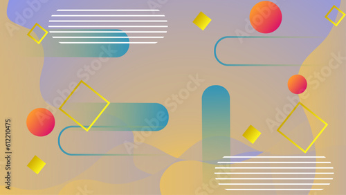 Vector abstract graphic design banner pattern presentation background web template.