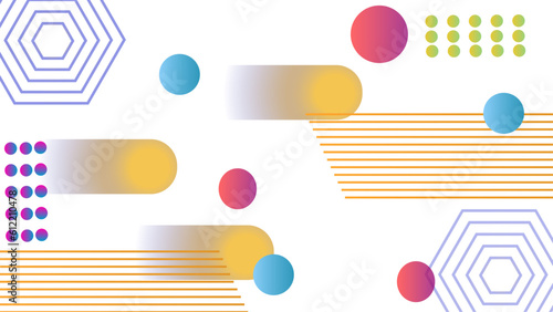 Vector abstract graphic design banner pattern presentation background web template.