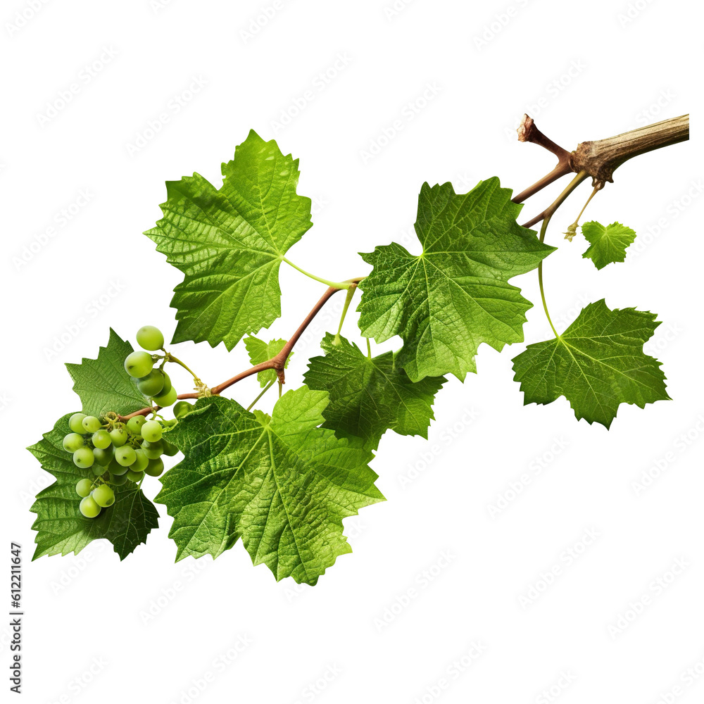 bunch of green grapes isolated on white background generative ai , clipping path, png file bunch of green grapes isolated on white background generative ai , clipping path, png file