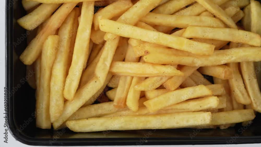 Potato fry or french fries on white isolated background. Potato fry or french fries on white isolated background.