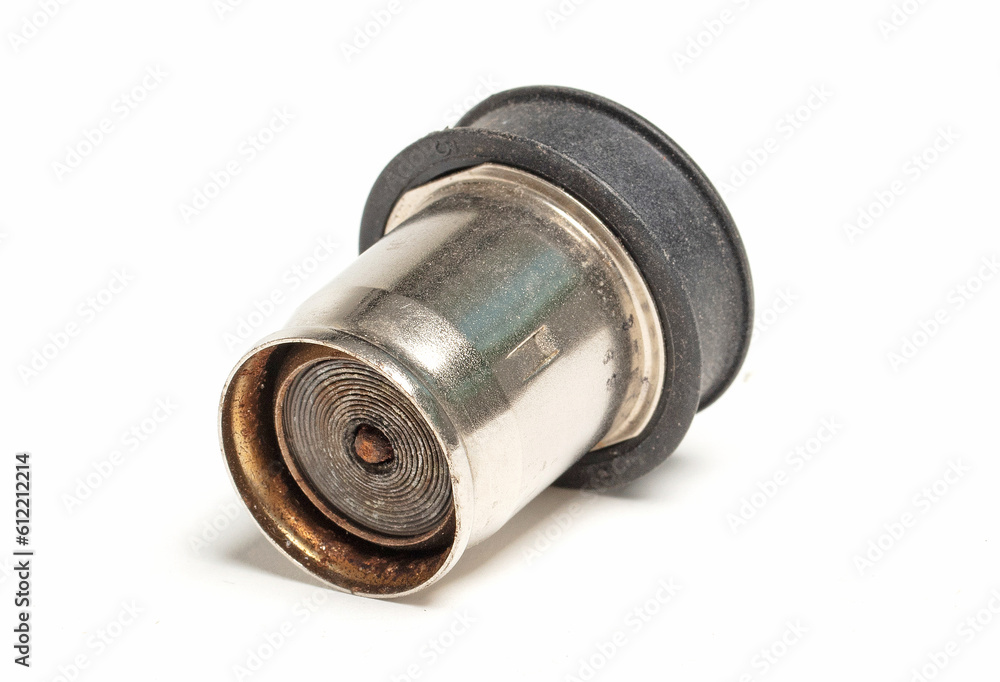 Used car cigarette lighter isolated on white Used car cigarette lighter isolated on white