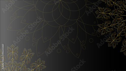 Luxury mandala background with golden arabesque pattern arabic islamic east style.