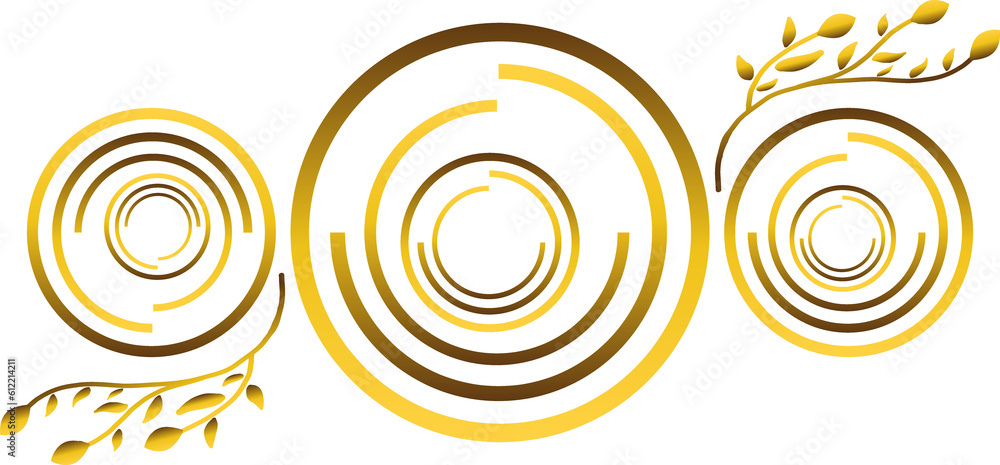abstract gold floral design element abstract gold floral design element