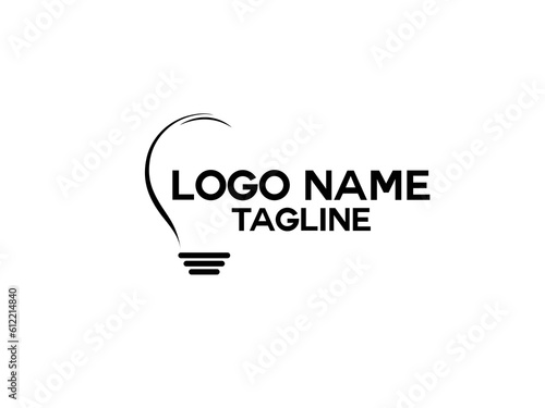 Light logo design. Blub logo design. eco. Power. Saving light logo. Creative. Vector art