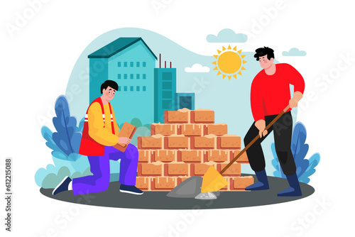Homeowner hires crew for room addition.