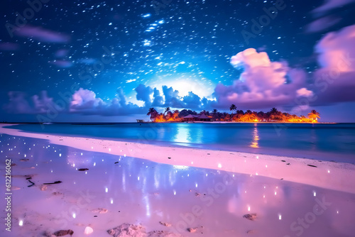 night beach landscape