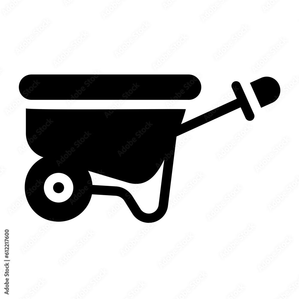 wheelbarrow Solid icon