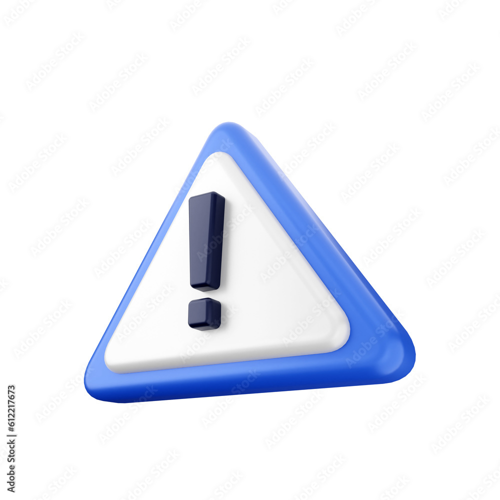 3d caution warning danger alert sing icon illustration render 3d caution warning danger alert sing icon illustration render