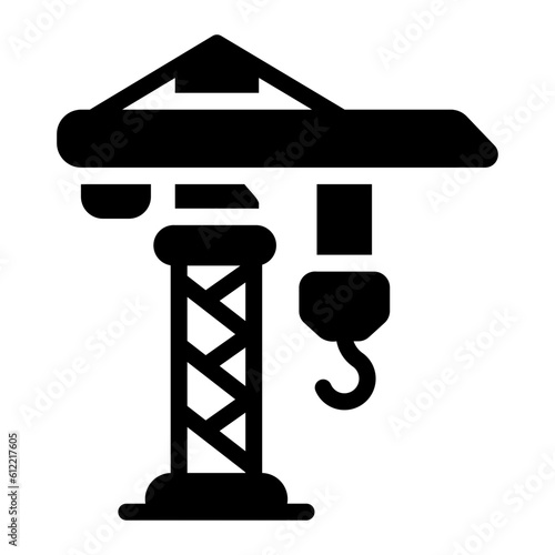 tower crane Solid icon