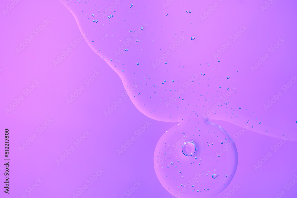 transparent liquid gel bubbles background