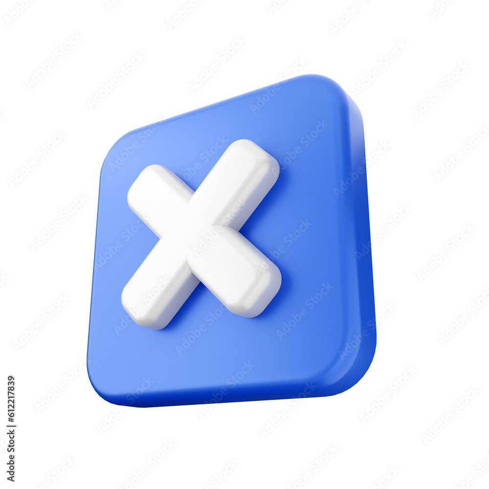 Obraz premium 3d caution warning danger alert sing icon illustration render