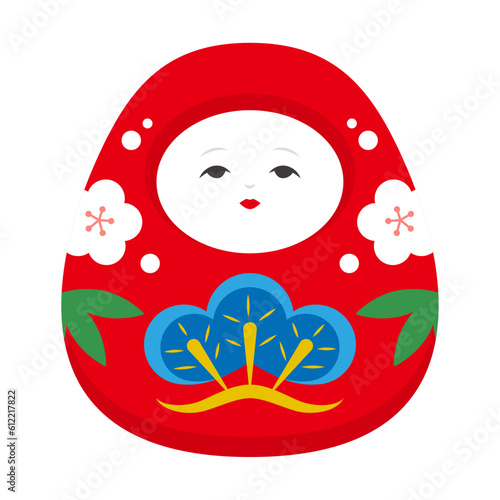 加賀八幡起上り人形のイラスト