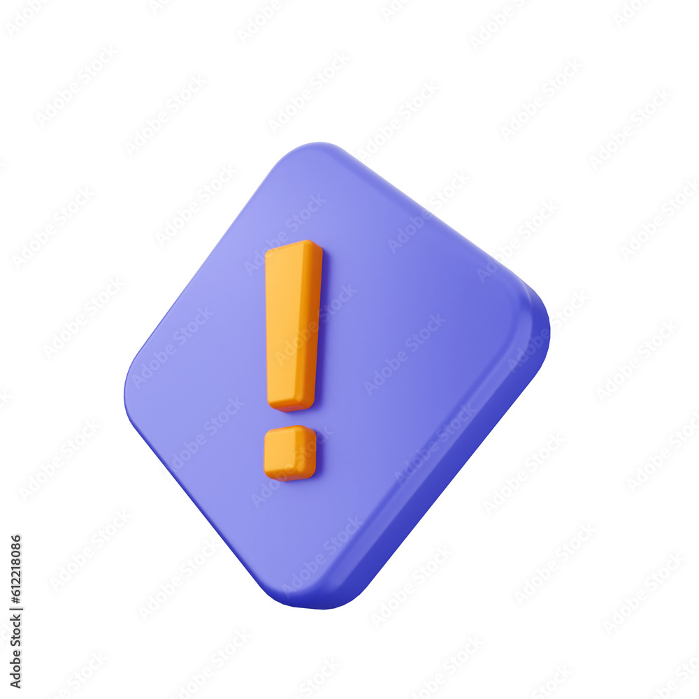 3d caution warning danger alert sing icon illustration render 3d caution warning danger alert sing icon illustration render