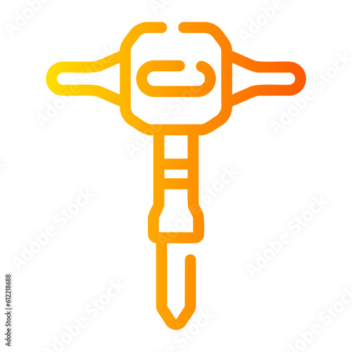 jackhammer Line Gradient Icon