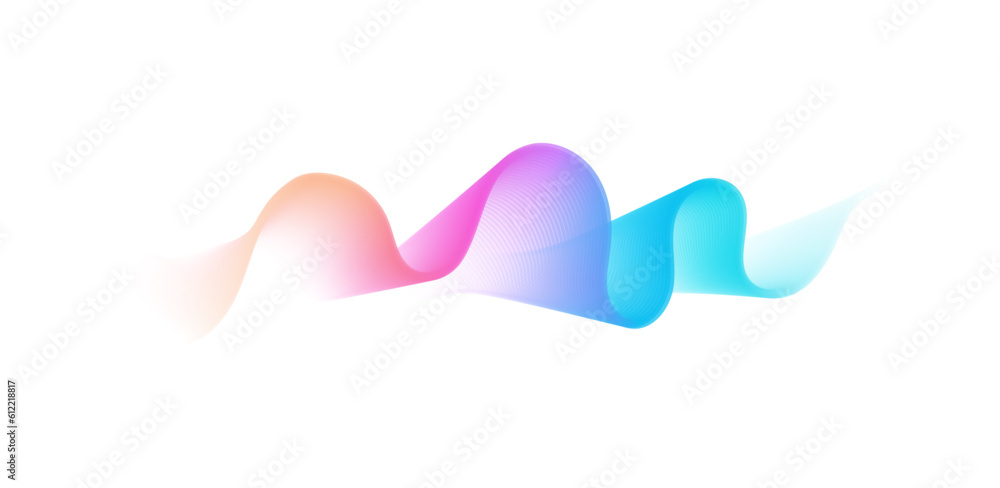 Obraz premium Abstract wave lines. Liquid color shapes.