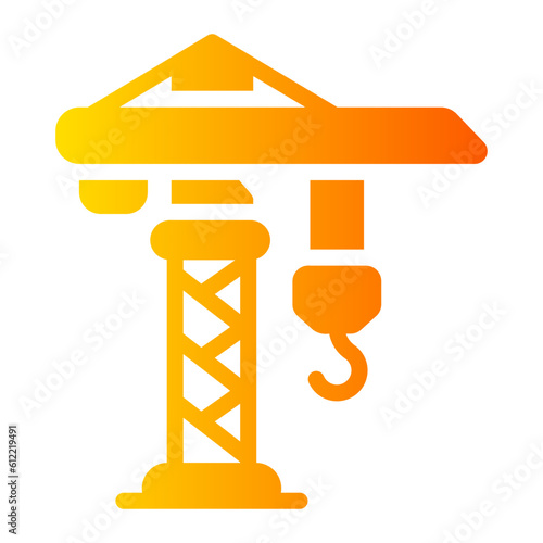 tower crane Gradient icon