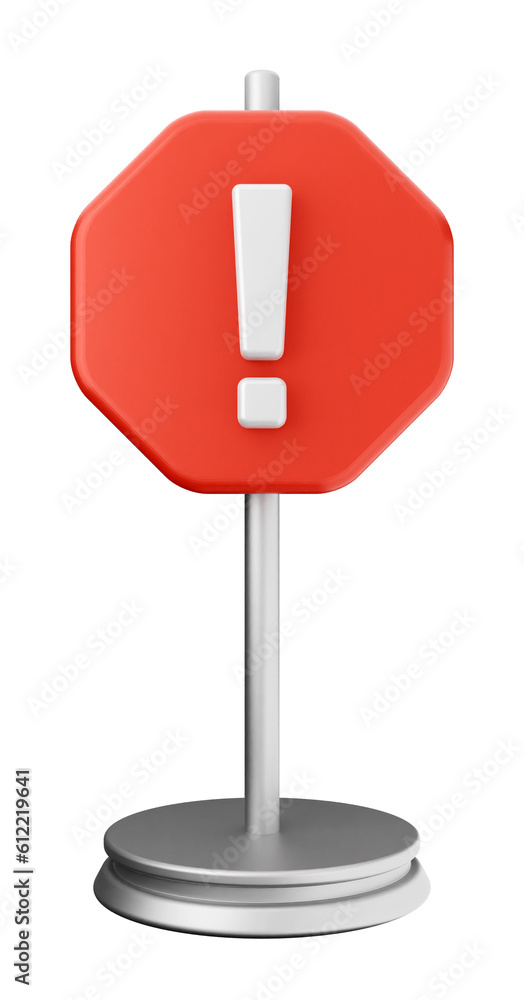 3d caution warning danger alert sing icon illustration render 3d caution warning danger alert sing icon illustration render