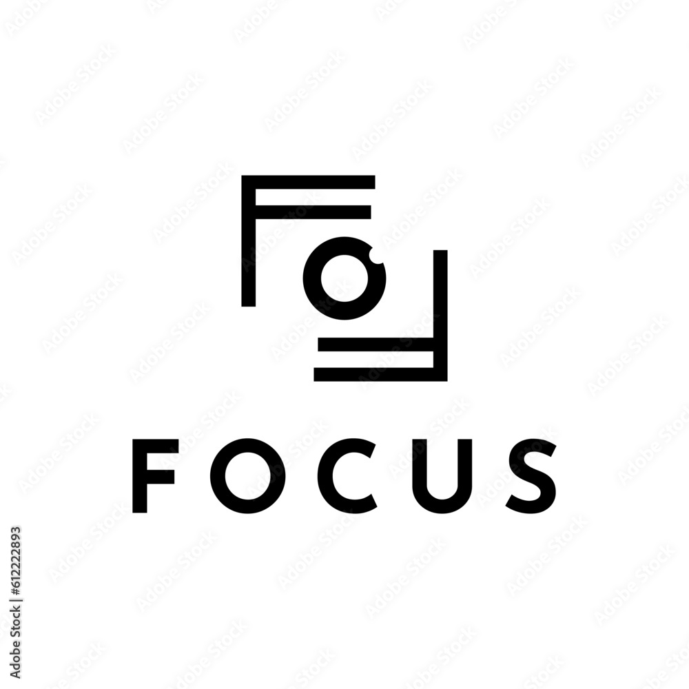 Letter FF or f focus logo design for Camera Lens Letter FF or f focus logo design for Camera Lens