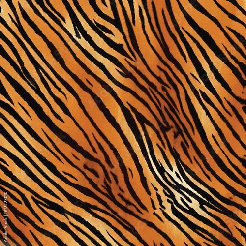 Tiger Stripe Skin Pattern Texture
