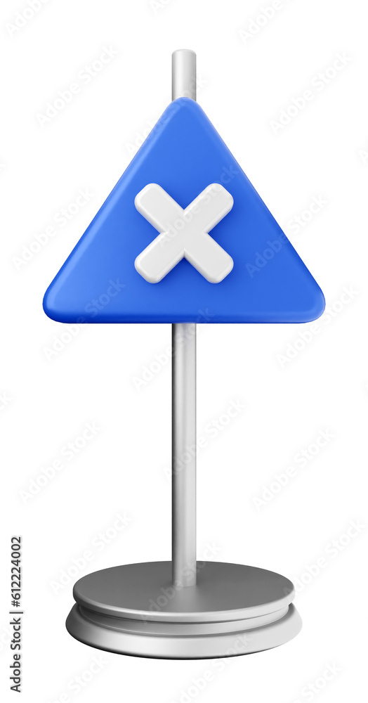 3d caution warning danger alert sing icon illustration render 3d caution warning danger alert sing icon illustration render