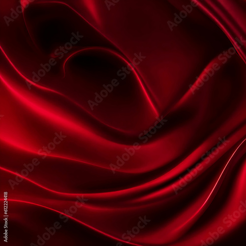 4k Amazing abstract maroon curved silk texture |Smooth elegant 3d wallpaper | Dark 3d geometric texture illustration| Generated AI