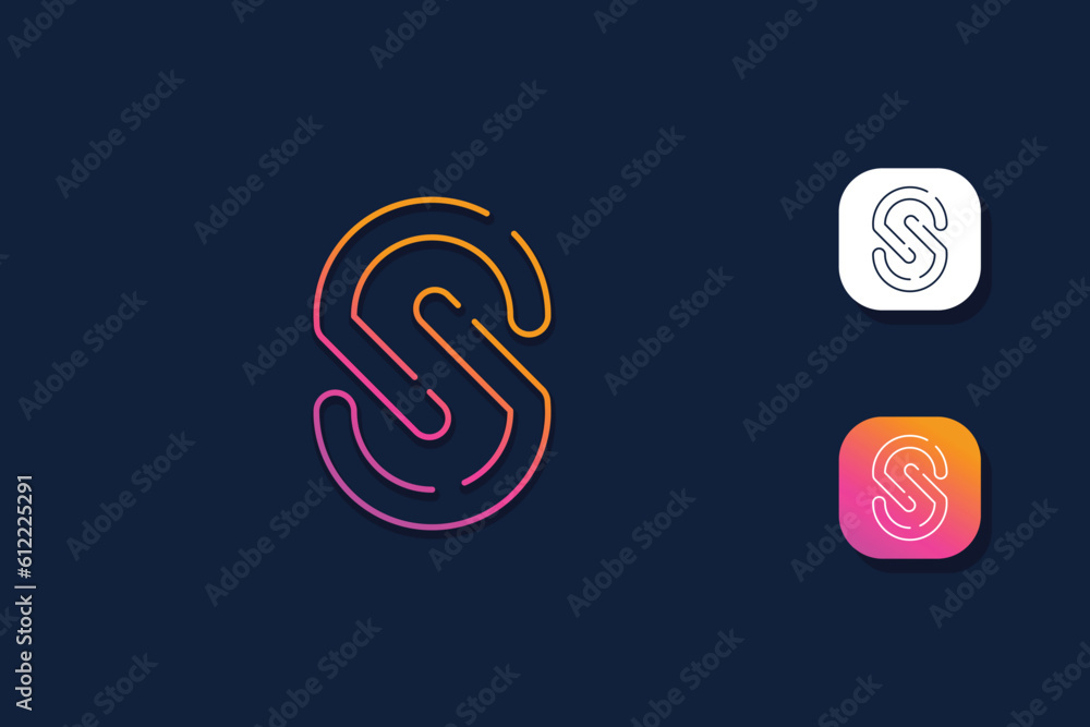 Letter S logo design vector with creative tech idea Letter S logo design vector with creative tech idea