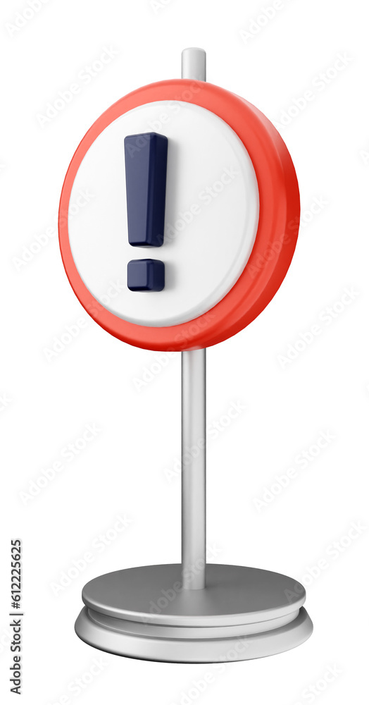 3d caution warning danger alert sing icon illustration render 3d caution warning danger alert sing icon illustration render