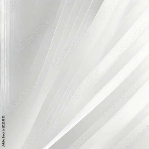 White luxury background with grey shadow straight stripes | Dark 3d geometric texture illustration| Generated AI