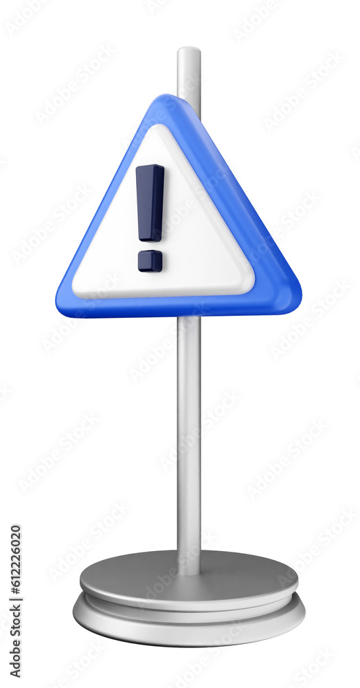3d caution warning danger alert sing icon illustration render 3d caution warning danger alert sing icon illustration render