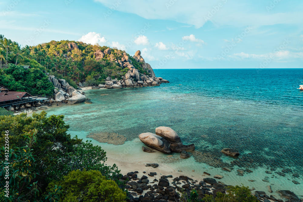 Naklejka premium Beach and sea at Koh Tao, Thailand