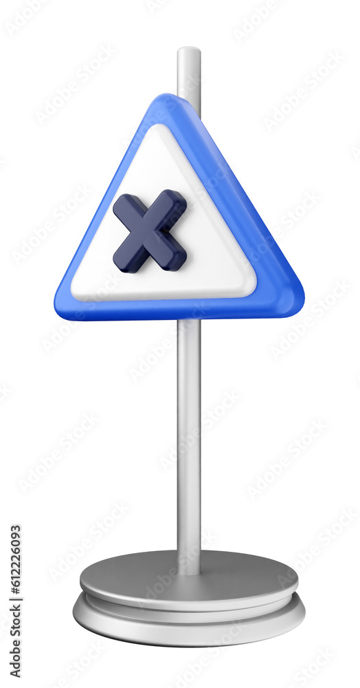 3d caution warning danger alert sing icon illustration render 3d caution warning danger alert sing icon illustration render