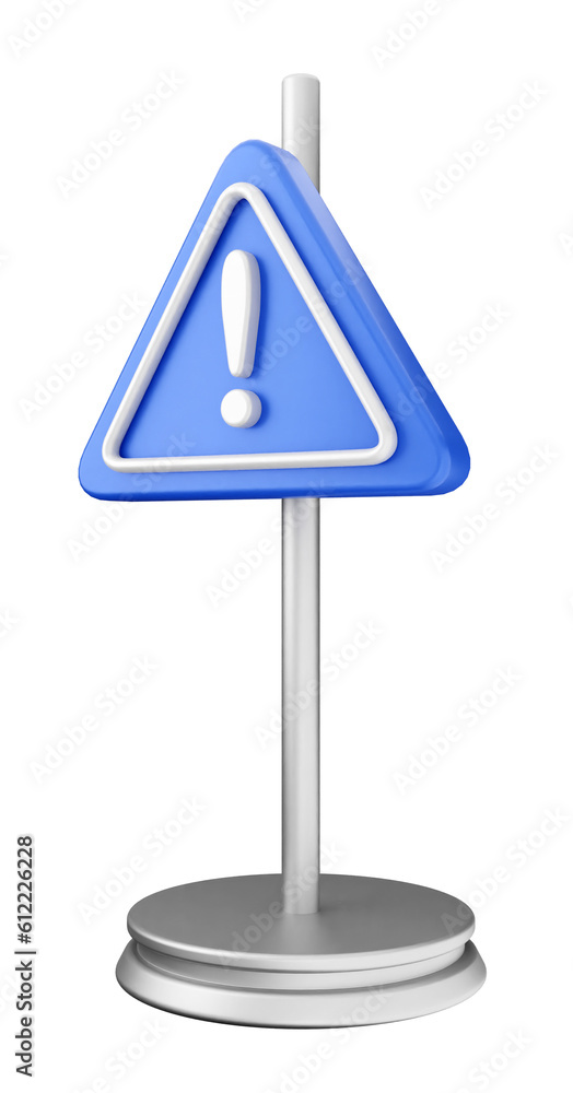 3d caution warning danger alert sing icon illustration render 3d caution warning danger alert sing icon illustration render