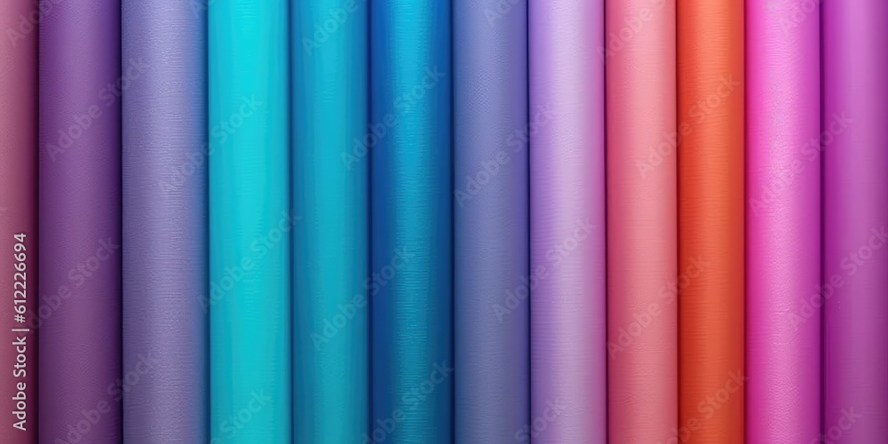 Colorful paper rolls background. created with generative ai Colorful paper rolls background. created with generative ai